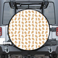 Cartoon Teddy Bear Pattern Print Tire Cover