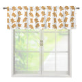 Cartoon Teddy Bear Pattern Print Window Valance