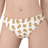 Cartoon Teddy Bear Pattern Print Women's Panties