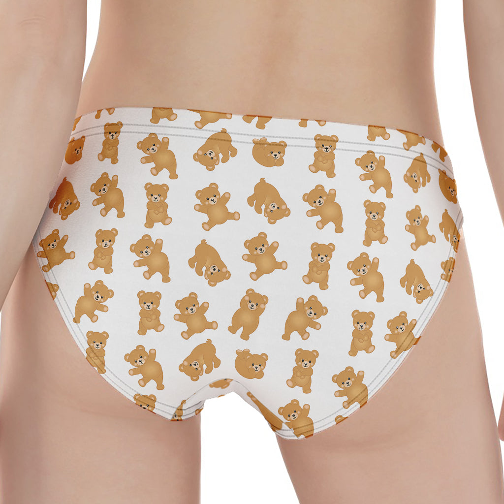 Cartoon Teddy Bear Pattern Print Women's Panties