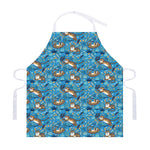 Cartoon Tiger Pattern Print Adjustable Apron