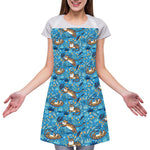 Cartoon Tiger Pattern Print Adjustable Apron