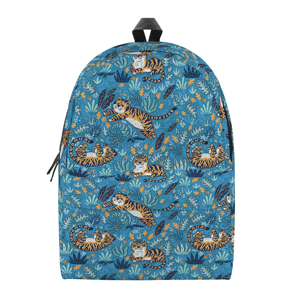 Cartoon Tiger Pattern Print Backpack