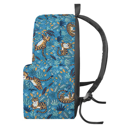 Cartoon Tiger Pattern Print Backpack