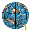 Cartoon Tiger Pattern Print Basketball