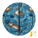 Cartoon Tiger Pattern Print Basketball