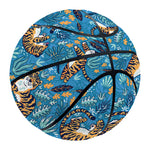 Cartoon Tiger Pattern Print Basketball
