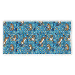 Cartoon Tiger Pattern Print Beach Towel