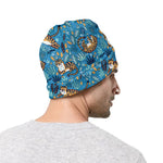 Cartoon Tiger Pattern Print Beanie
