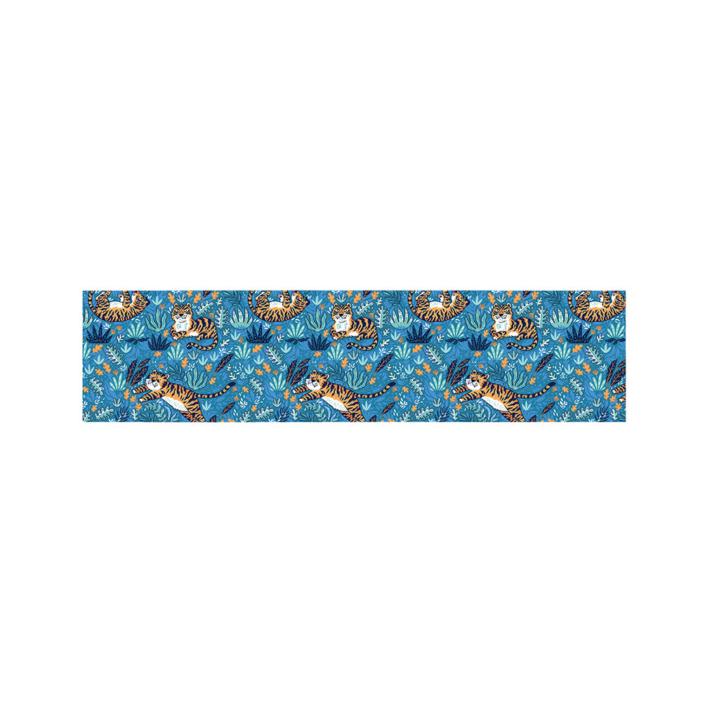 Cartoon Tiger Pattern Print Bed Runner