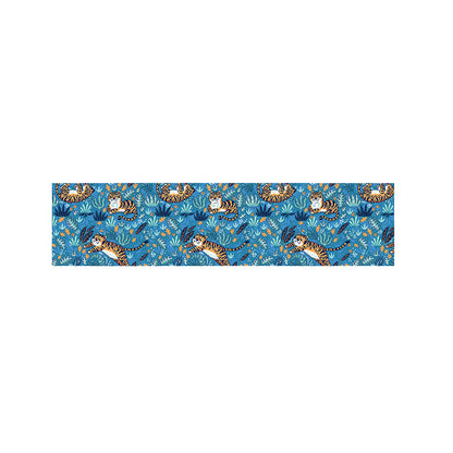 Cartoon Tiger Pattern Print Bed Runner