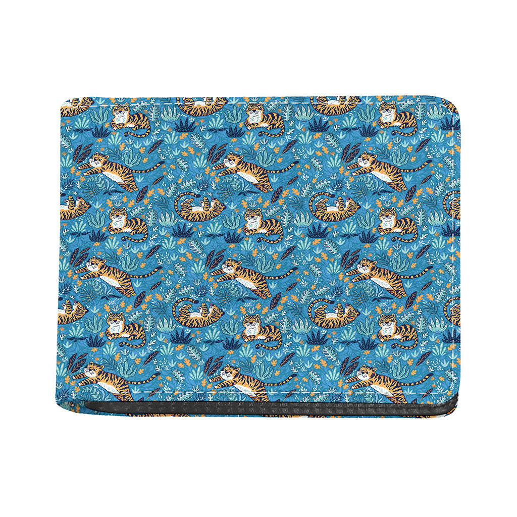 Cartoon Tiger Pattern Print Bifold Wallet