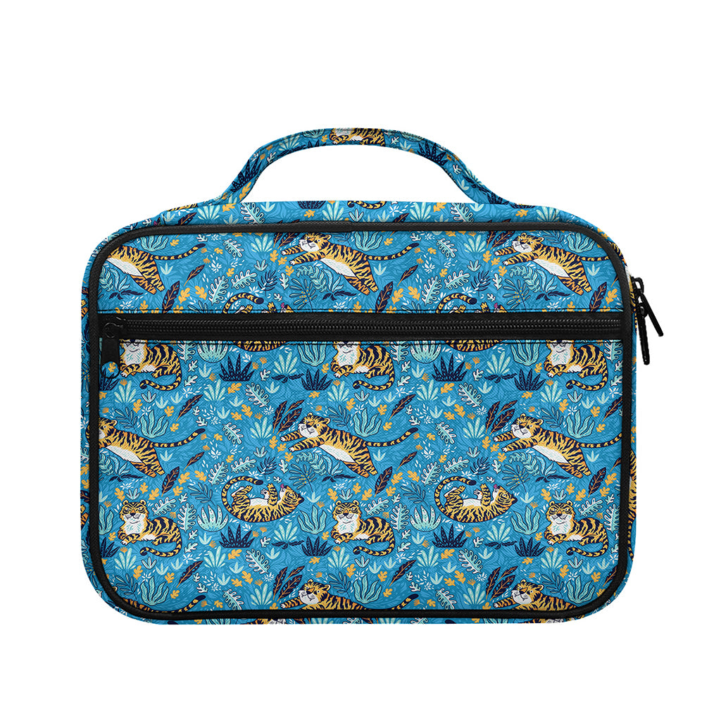 Cartoon Tiger Pattern Print Briefcase Bible Bag