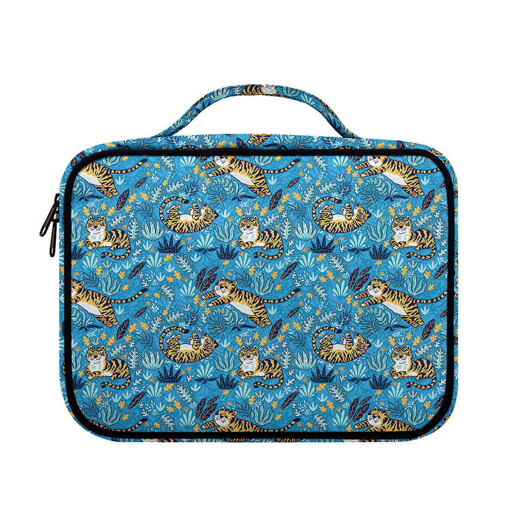 Cartoon Tiger Pattern Print Briefcase Bible Bag