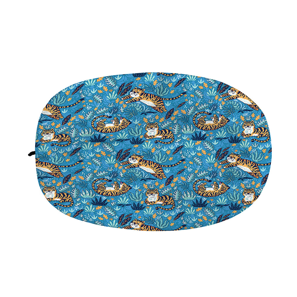 Cartoon Tiger Pattern Print Car Side Mirror Covers