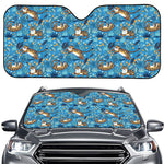 Cartoon Tiger Pattern Print Car Windshield Sun Shade