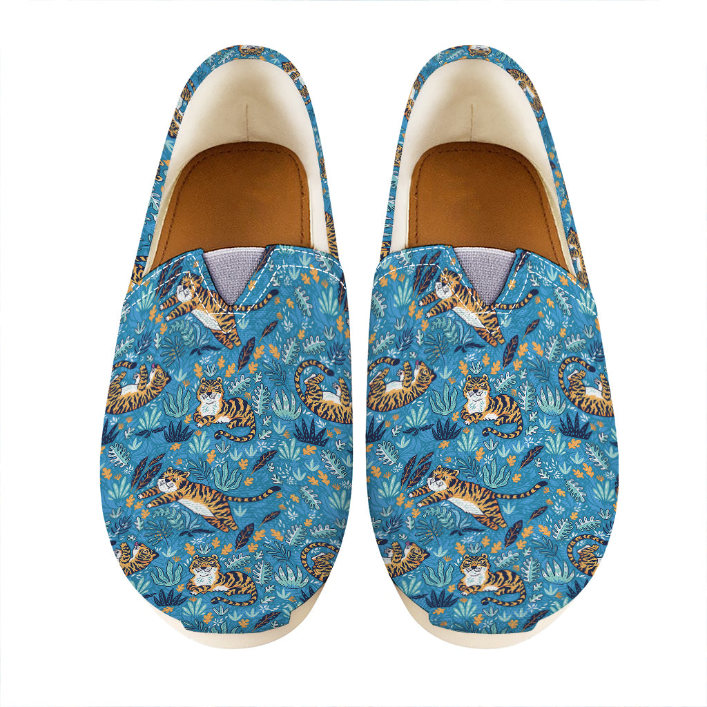 Cartoon Tiger Pattern Print Casual Shoes