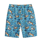Cartoon Tiger Pattern Print Cotton Shorts