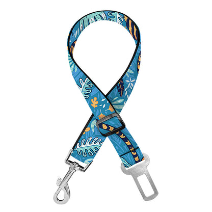 Cartoon Tiger Pattern Print Dog Seat Belt