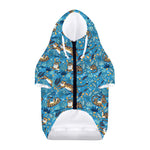 Cartoon Tiger Pattern Print Dog Zip Up Hoodie