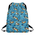 Cartoon Tiger Pattern Print Drawstring Backpack