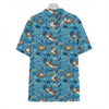 Cartoon Tiger Pattern Print Hawaiian Shirt