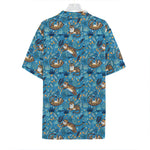 Cartoon Tiger Pattern Print Hawaiian Shirt