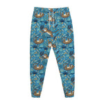 Cartoon Tiger Pattern Print Jogger Pants