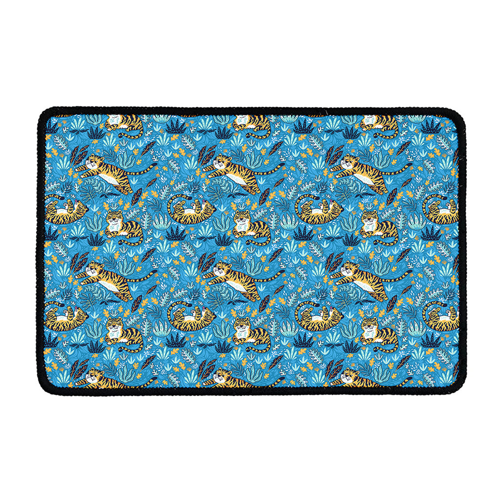 Cartoon Tiger Pattern Print Kitchen Mat