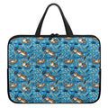 Cartoon Tiger Pattern Print Laptop Sleeve With Handle