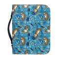 Cartoon Tiger Pattern Print Leather Bible Cover