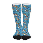 Cartoon Tiger Pattern Print Long Socks