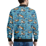 Cartoon Tiger Pattern Print Men's Bomber Jacket