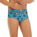 Cartoon Tiger Pattern Print Men's Briefs