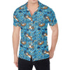 Cartoon Tiger Pattern Print Men's Shirt