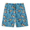 Cartoon Tiger Pattern Print Men's Swim Trunks