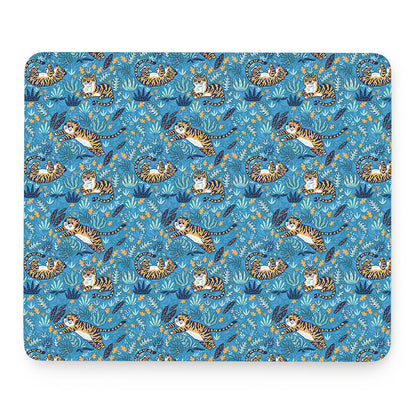 Cartoon Tiger Pattern Print Mouse Pad