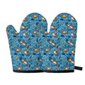 Cartoon Tiger Pattern Print Oven Mitts