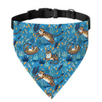 Cartoon Tiger Pattern Print Over The Collar Dog Bandana