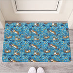 Cartoon Tiger Pattern Print Rubber Doormat