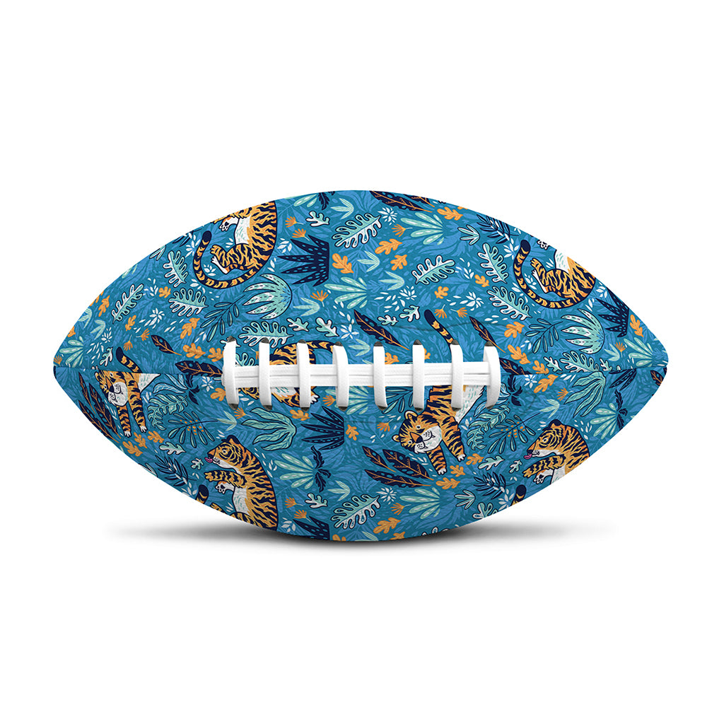 Cartoon Tiger Pattern Print Rugby Ball