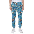 Cartoon Tiger Pattern Print Joggers