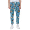 Cartoon Tiger Pattern Print Scuba Joggers