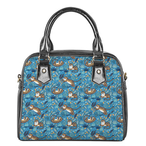 Cartoon Tiger Pattern Print Shoulder Handbag