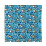 Cartoon Tiger Pattern Print Silk Bandana