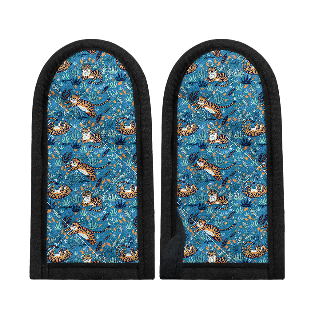 Cartoon Tiger Pattern Print Skillet Handle Cover