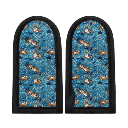 Cartoon Tiger Pattern Print Skillet Handle Cover