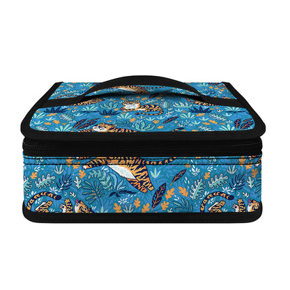 Cartoon Tiger Pattern Print Small Lunch Bag