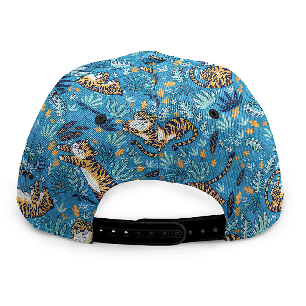 Cartoon Tiger Pattern Print Snapback Cap