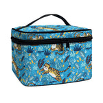 Cartoon Tiger Pattern Print Travel Makeup Bag